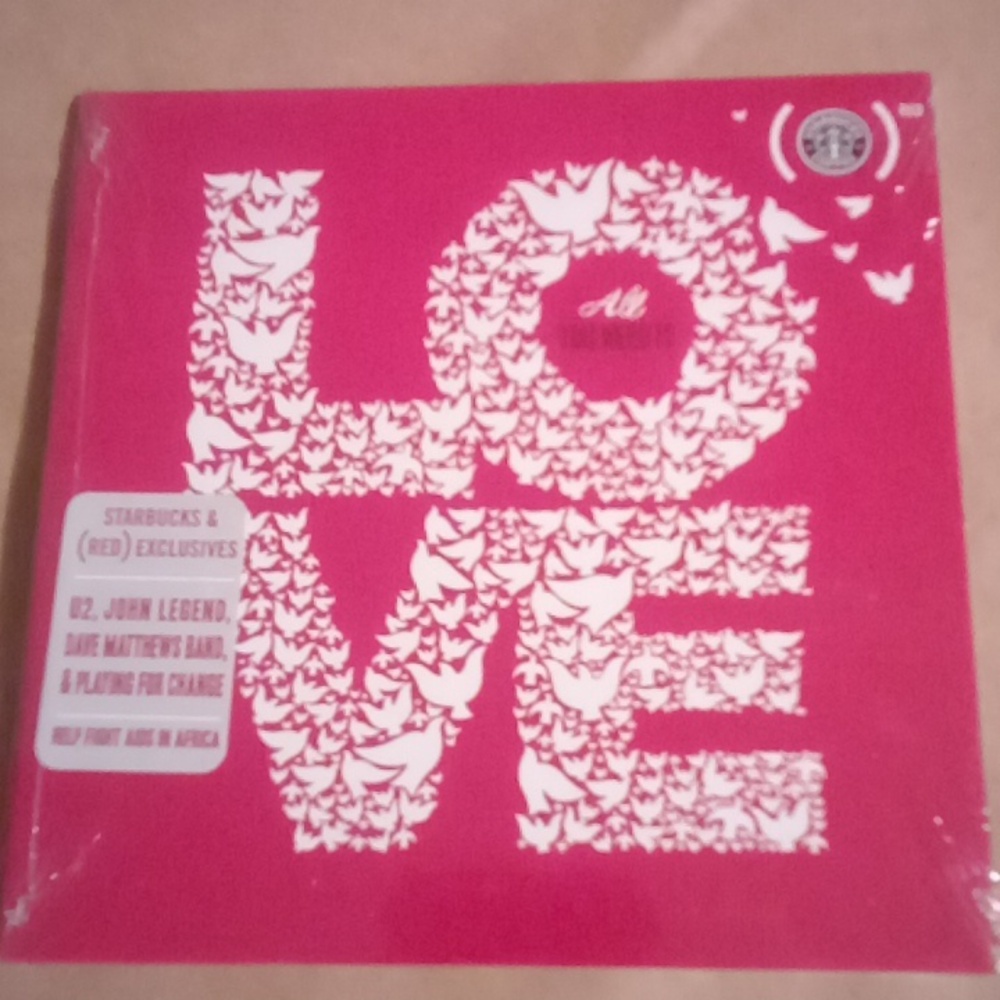 ALL YOUNEED IS LOVE CD STARBUCKS
